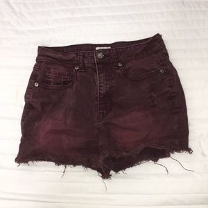 {Aeropostale} Plum Denim Hi Rise Shorts🌟